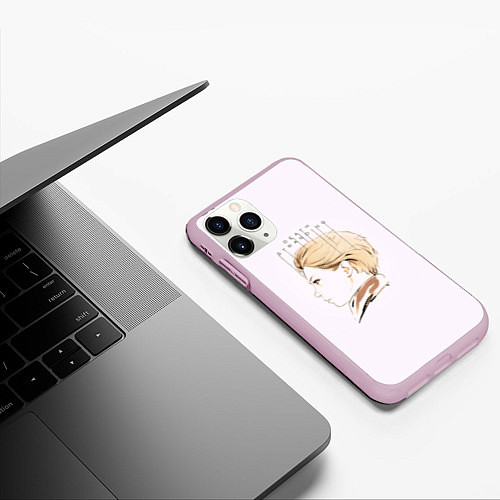 Чехол iPhone 11 Pro матовый Death Stranding - Fragile / 3D-Розовый – фото 3