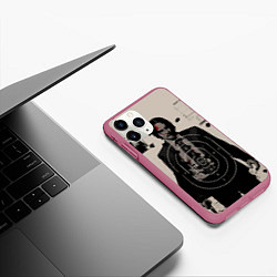 Чехол iPhone 11 Pro матовый Джон Уик 2, цвет: 3D-малиновый — фото 2