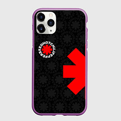 Чехол iPhone 11 Pro матовый RED HOT CHILI PEPPERS, цвет: 3D-фиолетовый