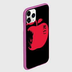 Чехол iPhone 11 Pro матовый Яблоко Рюка, цвет: 3D-фиолетовый — фото 2