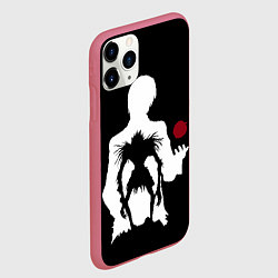 Чехол iPhone 11 Pro матовый Рюк в свете, цвет: 3D-малиновый — фото 2