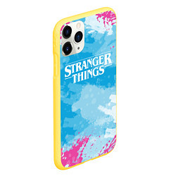 Чехол iPhone 11 Pro матовый STRANGER THINGS, цвет: 3D-желтый — фото 2