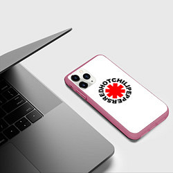 Чехол iPhone 11 Pro матовый RED HOT CHILI PEPPERS, цвет: 3D-малиновый — фото 2