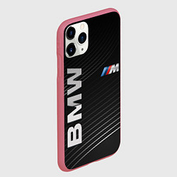 Чехол iPhone 11 Pro матовый BMW, цвет: 3D-малиновый — фото 2