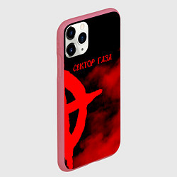 Чехол iPhone 11 Pro матовый Сектор Газа, цвет: 3D-малиновый — фото 2