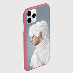 Чехол iPhone 11 Pro матовый Stray Kids, цвет: 3D-малиновый — фото 2