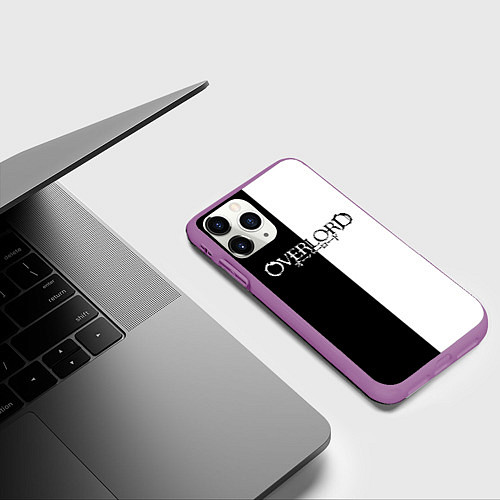 Чехол iPhone 11 Pro матовый OVERLORD / 3D-Фиолетовый – фото 3