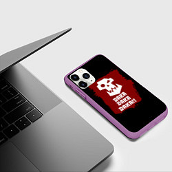 Чехол iPhone 11 Pro матовый Daka-дакка: орки, цвет: 3D-фиолетовый — фото 2