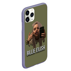 Чехол iPhone 11 Pro матовый BILLIE EILISH, цвет: 3D-серый — фото 2