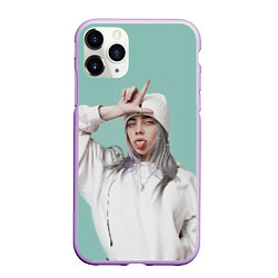 Чехол iPhone 11 Pro матовый BILLIE EILISH, цвет: 3D-сиреневый