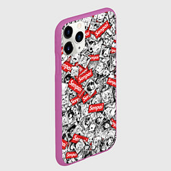 Чехол iPhone 11 Pro матовый Senpai x Ahegao, цвет: 3D-фиолетовый — фото 2