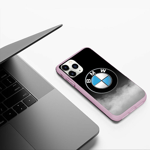 Чехол iPhone 11 Pro матовый BMW / 3D-Розовый – фото 3