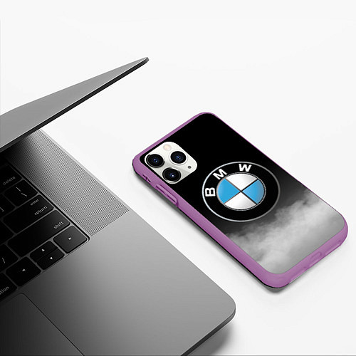 Чехол iPhone 11 Pro матовый BMW / 3D-Фиолетовый – фото 3