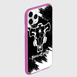 Чехол iPhone 11 Pro матовый ЧЁРНЫЙ КЛЕВЕР, цвет: 3D-фиолетовый — фото 2