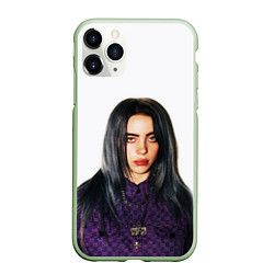 Чехол iPhone 11 Pro матовый BILLIE EILISH, цвет: 3D-салатовый