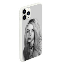 Чехол iPhone 11 Pro матовый BILLIE EILISH, цвет: 3D-белый — фото 2