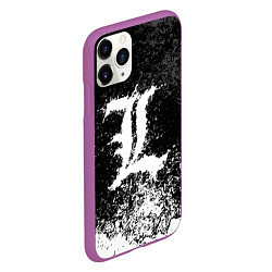 Чехол iPhone 11 Pro матовый DEATH NOTE, цвет: 3D-фиолетовый — фото 2