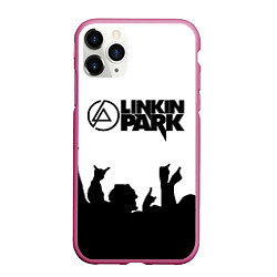 Чехол iPhone 11 Pro матовый LINKIN PARK, цвет: 3D-малиновый