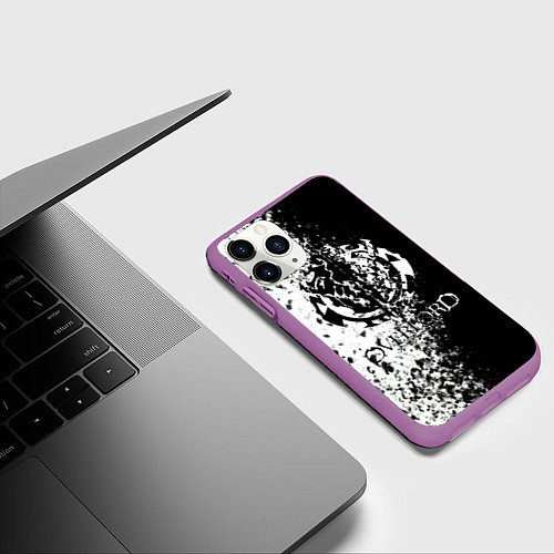 Чехол iPhone 11 Pro матовый Overlord / 3D-Фиолетовый – фото 3