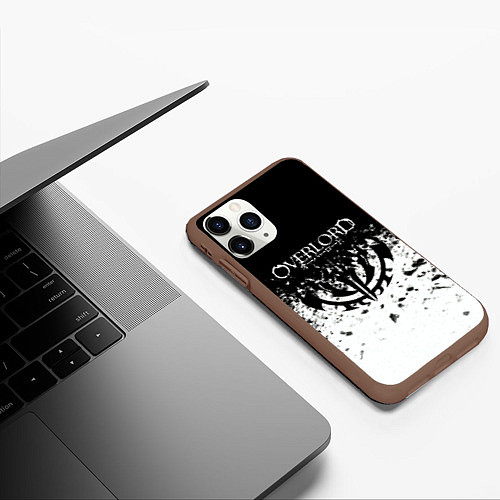 Чехол iPhone 11 Pro матовый Overlord / 3D-Коричневый – фото 3
