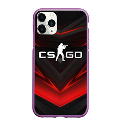 Чехол iPhone 11 Pro матовый CS GO logo, цвет: 3D-фиолетовый