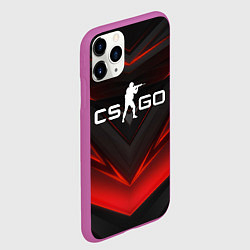 Чехол iPhone 11 Pro матовый CS GO logo, цвет: 3D-фиолетовый — фото 2