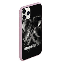 Чехол iPhone 11 Pro матовый Monsta X, цвет: 3D-розовый — фото 2