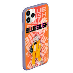 Чехол iPhone 11 Pro матовый Billie Eilish: Yellow Mood, цвет: 3D-серый — фото 2