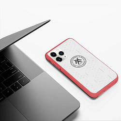 Чехол iPhone 11 Pro матовый Monsta x, цвет: 3D-красный — фото 2