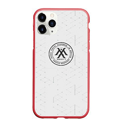 Чехол iPhone 11 Pro матовый Monsta x, цвет: 3D-красный