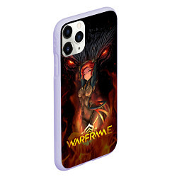 Чехол iPhone 11 Pro матовый Warframe anime girl, цвет: 3D-светло-сиреневый — фото 2