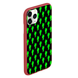 Чехол iPhone 11 Pro матовый Billie Eilish: Acid Pattern, цвет: 3D-красный — фото 2