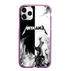 Чехол iPhone 11 Pro матовый METALLICA, цвет: 3D-фиолетовый