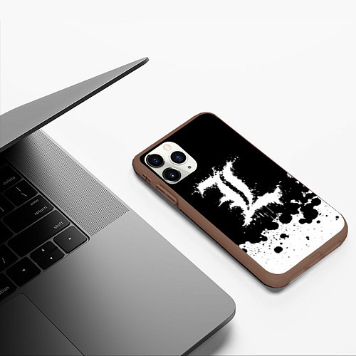Чехол iPhone 11 Pro матовый Денёв Эл / 3D-Коричневый – фото 3