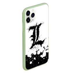 Чехол iPhone 11 Pro матовый L letter snow, цвет: 3D-салатовый — фото 2