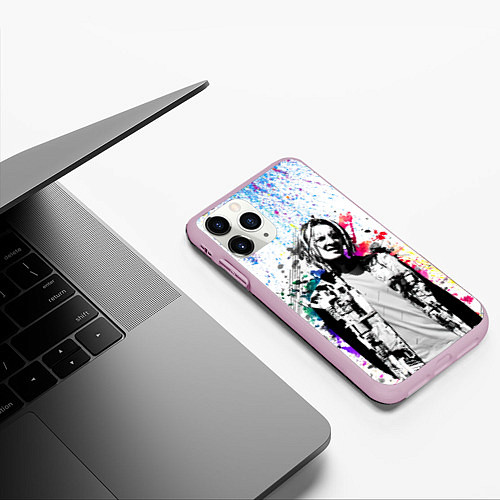 Чехол iPhone 11 Pro матовый KIZARU / 3D-Розовый – фото 3