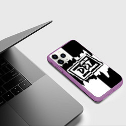 Чехол iPhone 11 Pro матовый ДДТ, цвет: 3D-фиолетовый — фото 2