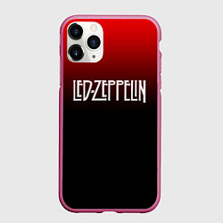 Чехол iPhone 11 Pro матовый Led Zeppelin, цвет: 3D-малиновый