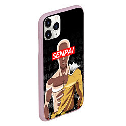 Чехол iPhone 11 Pro матовый SENPAI ONE PUNCH MAN, цвет: 3D-розовый — фото 2