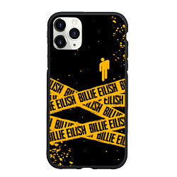 Чехол iPhone 11 Pro матовый BILLIE EILISH: Yellow & Black Tape, цвет: 3D-черный