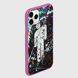 Чехол iPhone 11 Pro матовый Billie Eilish: Blohsh Painted, цвет: 3D-фиолетовый — фото 2
