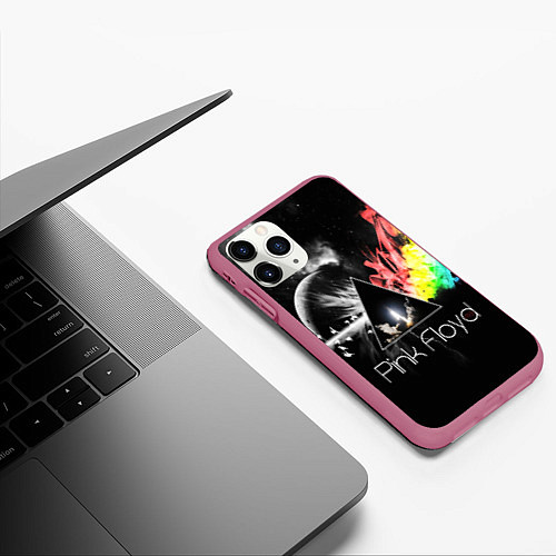 Чехол iPhone 11 Pro матовый PINK FLOYD / 3D-Малиновый – фото 3