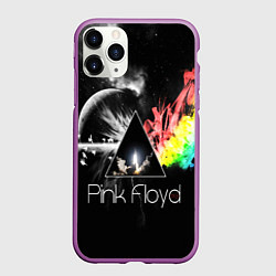 Чехол iPhone 11 Pro матовый PINK FLOYD, цвет: 3D-фиолетовый