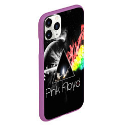 Чехол iPhone 11 Pro матовый PINK FLOYD, цвет: 3D-фиолетовый — фото 2