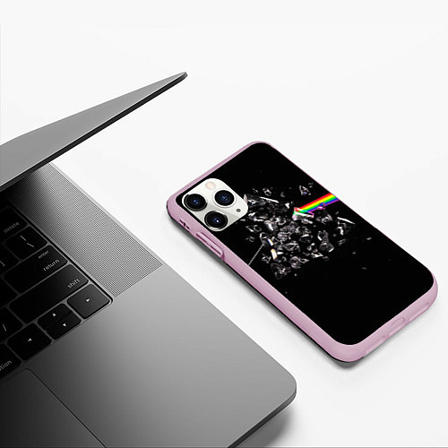 Чехол iPhone 11 Pro матовый PINK FLOYD / 3D-Розовый – фото 3