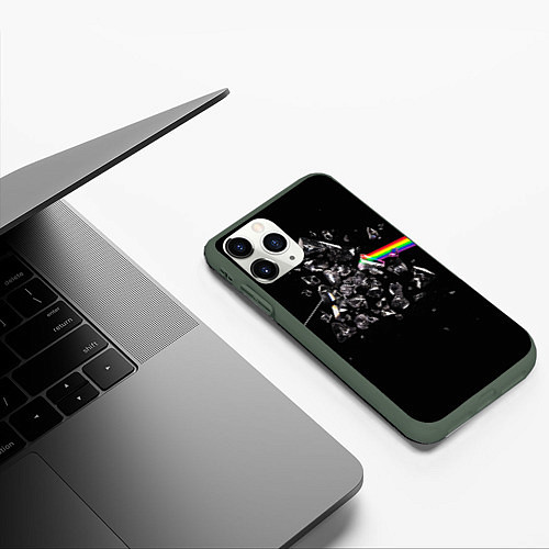 Чехол iPhone 11 Pro матовый PINK FLOYD / 3D-Темно-зеленый – фото 3