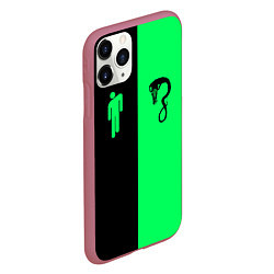 Чехол iPhone 11 Pro матовый BILLIE EILISH: Blohsh & Ghoul, цвет: 3D-малиновый — фото 2