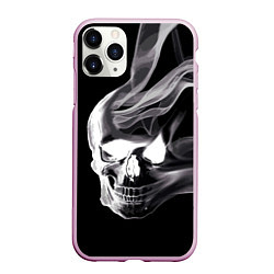 Чехол iPhone 11 Pro матовый Wind - smoky skull, цвет: 3D-розовый