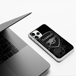 Чехол iPhone 11 Pro матовый Arsenal, цвет: 3D-белый — фото 2