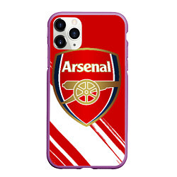 Чехол iPhone 11 Pro матовый Arsenal, цвет: 3D-фиолетовый